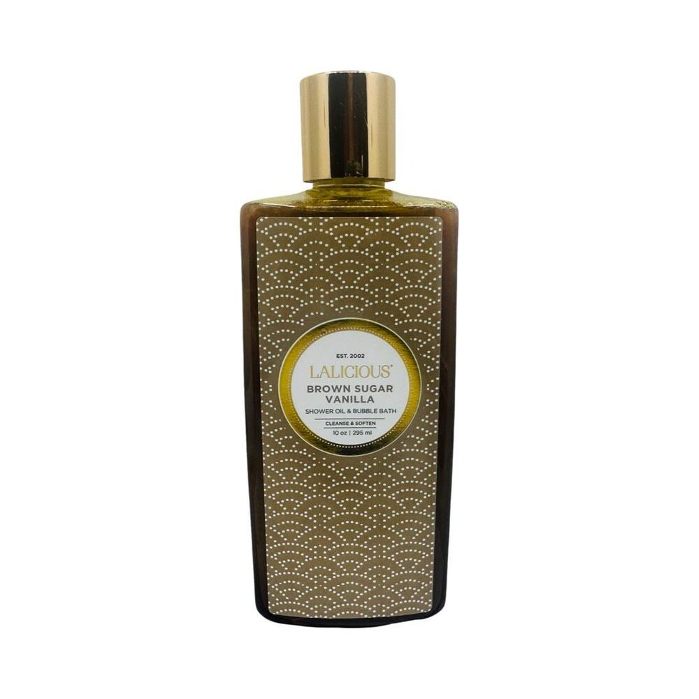 LaLicious Brown Sugar Vanilla Shower Oil & Bubble Bath - 10 fl oz / 295 ml
